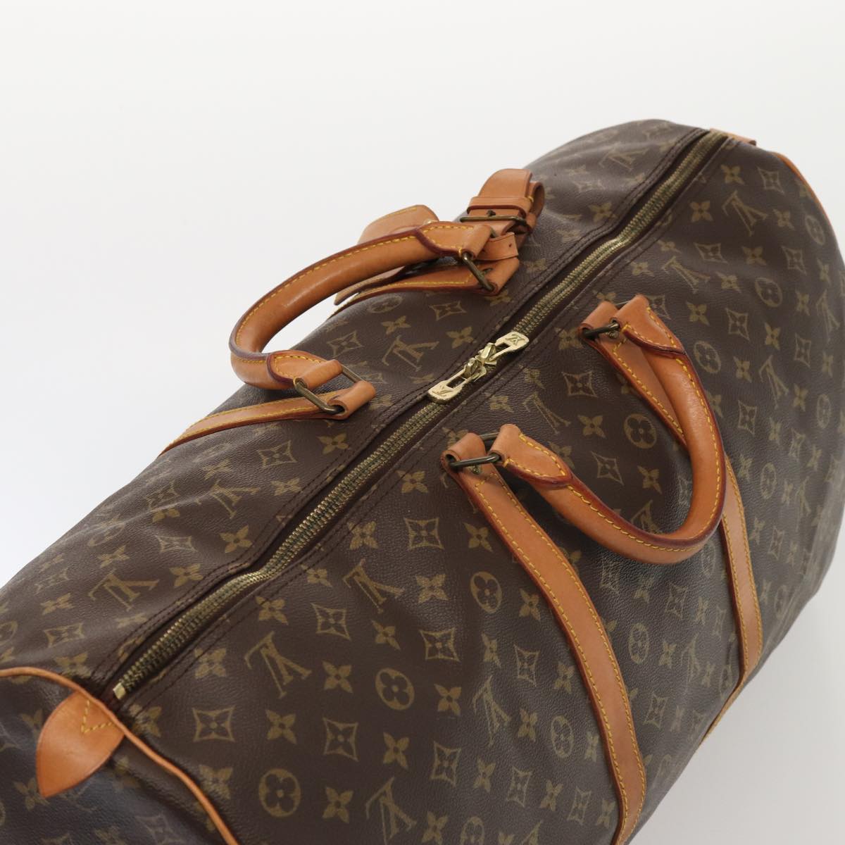 Louis Vuitton Keepall 60 Brown Canvas Travel Bag