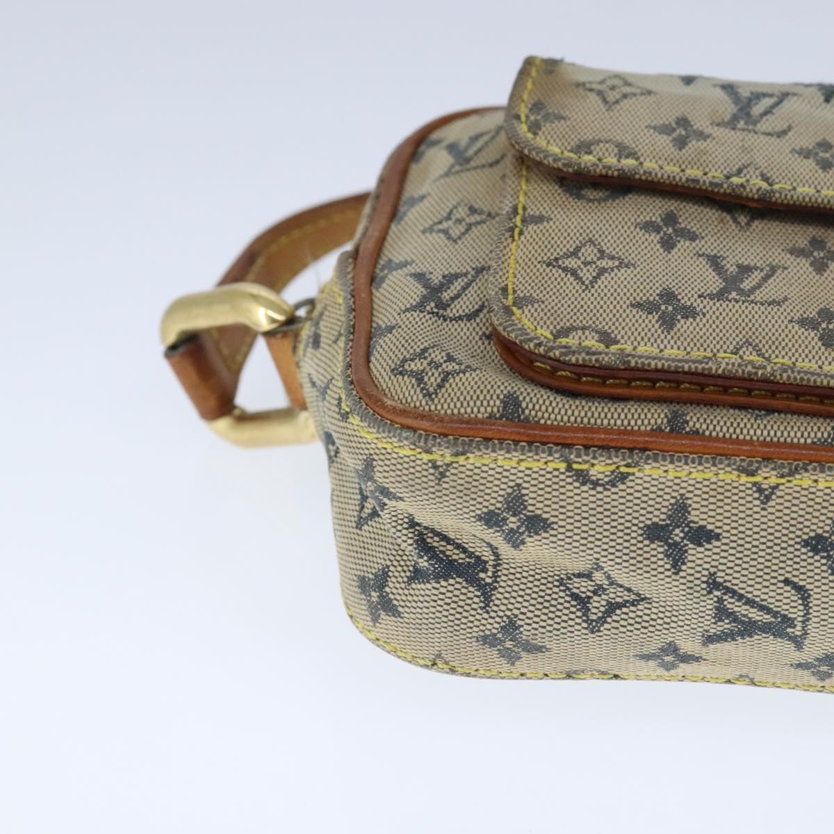 Louis Vuitton Juliette Blue Canvas Shoulder Bag