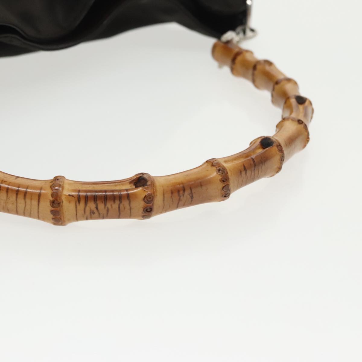 Gucci Bamboo Black Synthetic Handbag