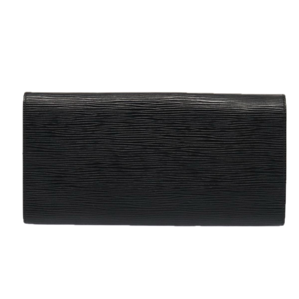 Louis Vuitton Rouleau Black Leather Clutch Bag