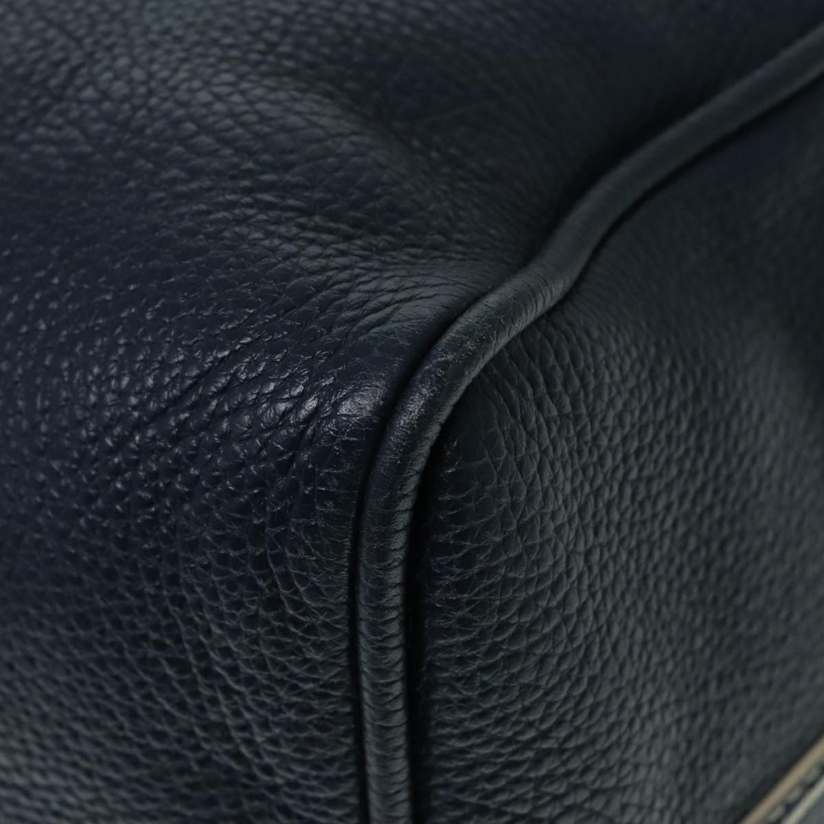 Louis Vuitton Keepall 50 Navy Leather Travel Bag