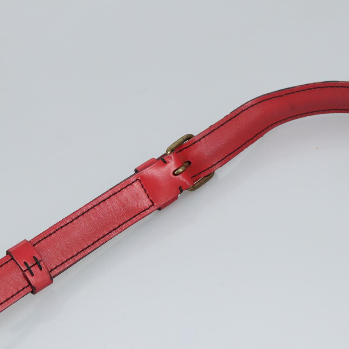 Louis Vuitton Cartouchiere Red Leather Shoulder Bag