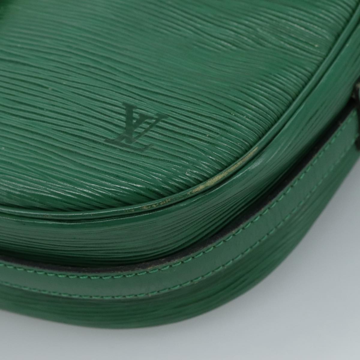 Louis Vuitton Jeune Fille Green Leather Shoulder Bag