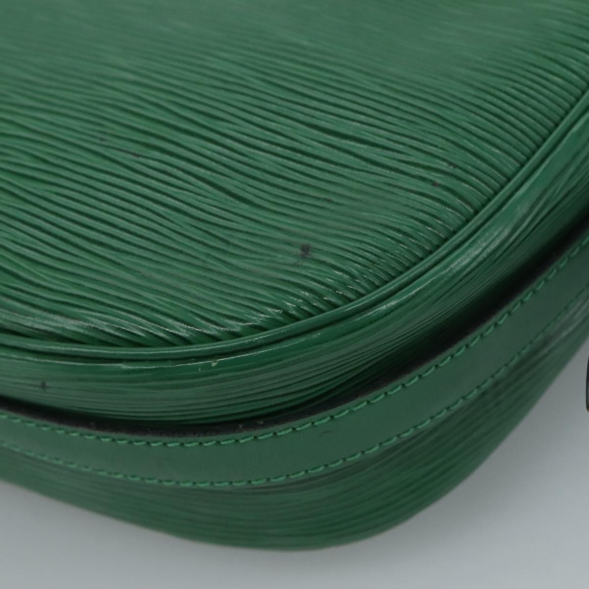 Louis Vuitton Jeune Fille Green Leather Shoulder Bag