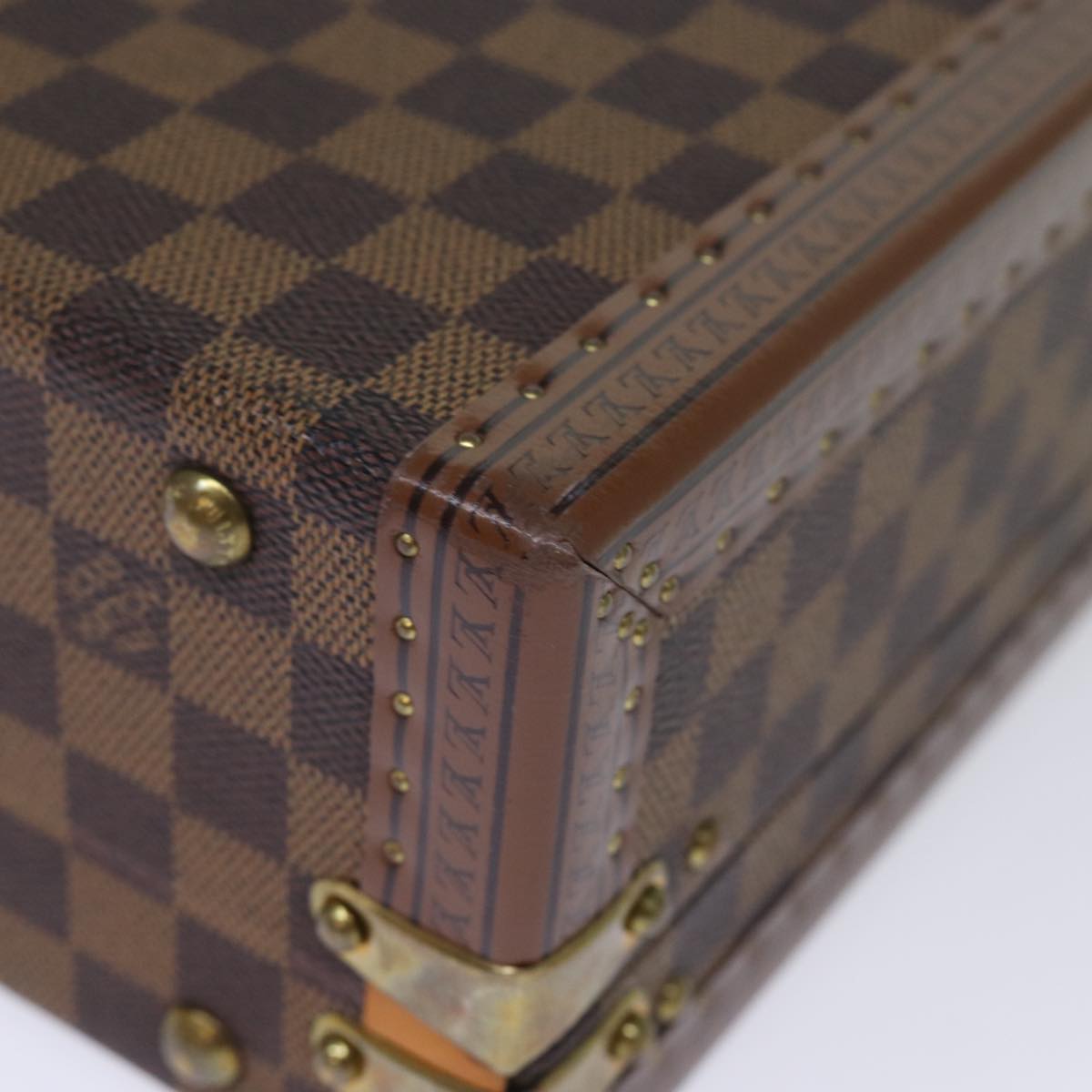 Louis Vuitton Attache Case Brown Canvas Travel Bag