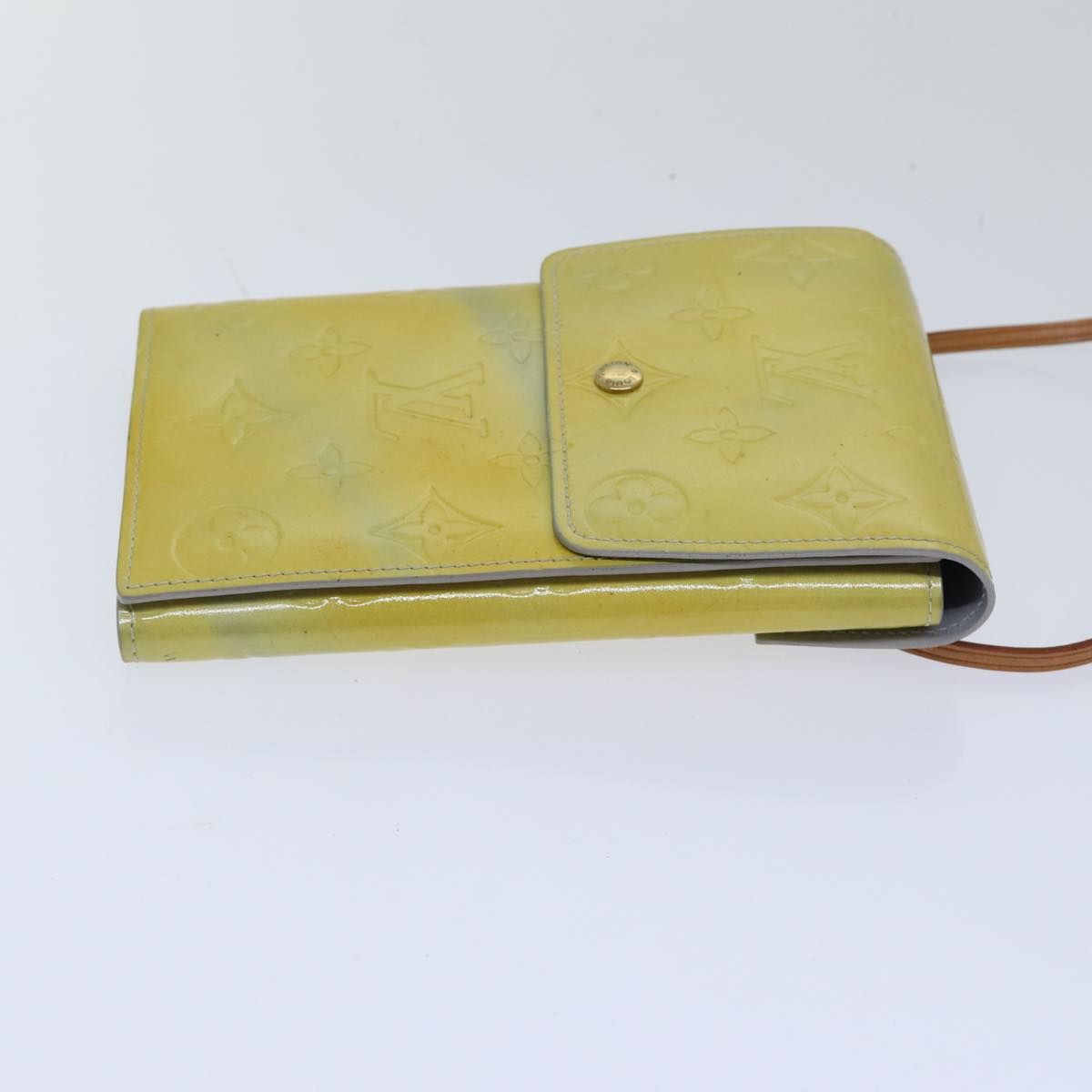Louis Vuitton Walker Yellow Patent Leather Clutch Bag