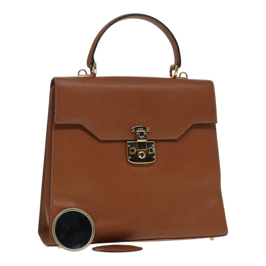 Gucci Lady Lock Brown Leather Handbag ()