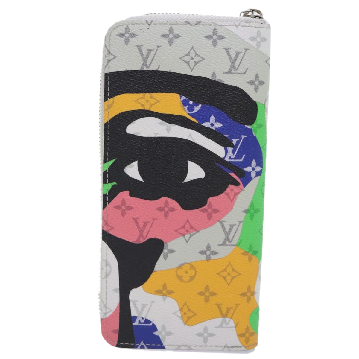 Louis Vuitton Zippy Wallet Vertical White Canvas Wallet