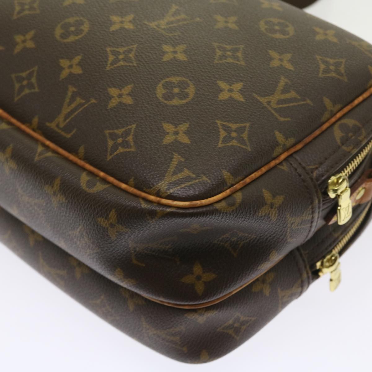Louis Vuitton Reporter Brown Canvas Shoulder Bag