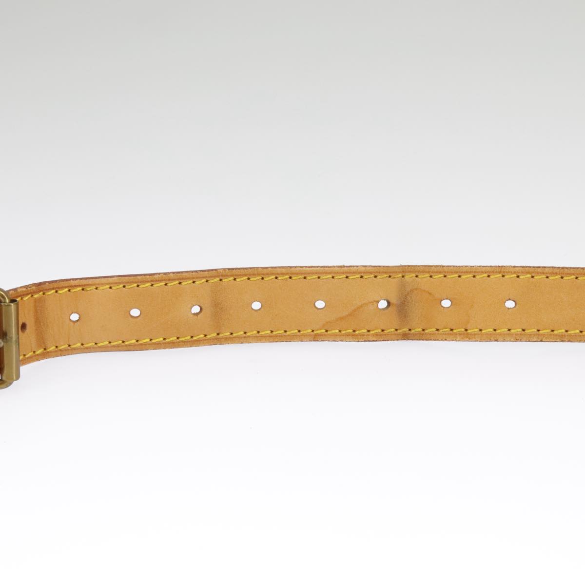 Louis Vuitton Shoulder Strap Beige Leather Bag Jewelry
