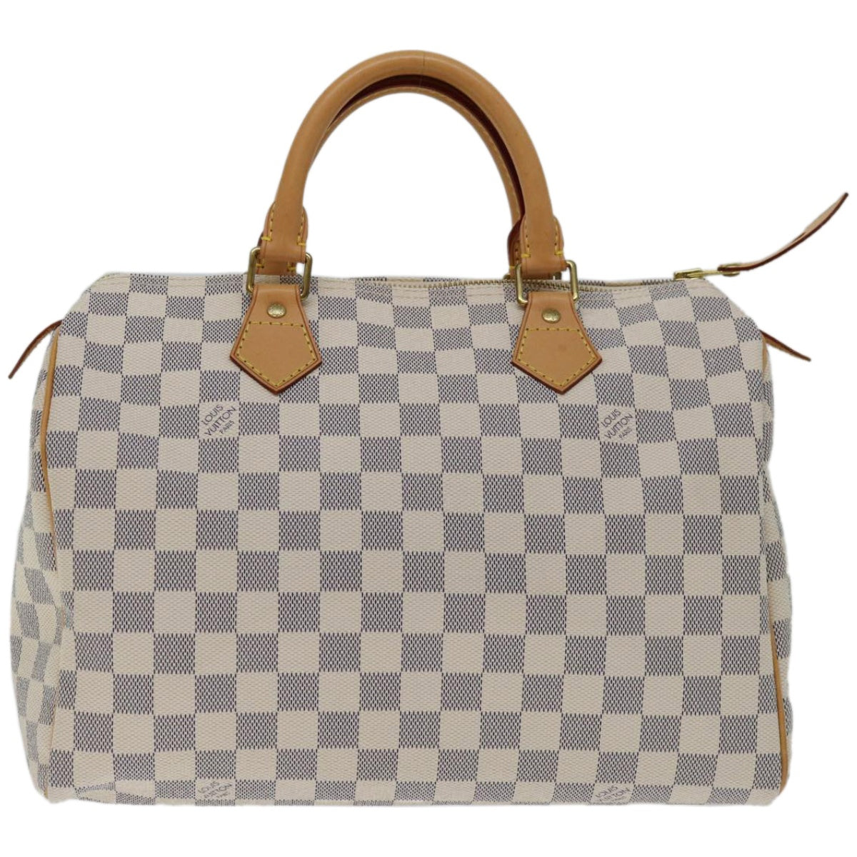 Louis Vuitton Speedy 30 White Canvas Handbag