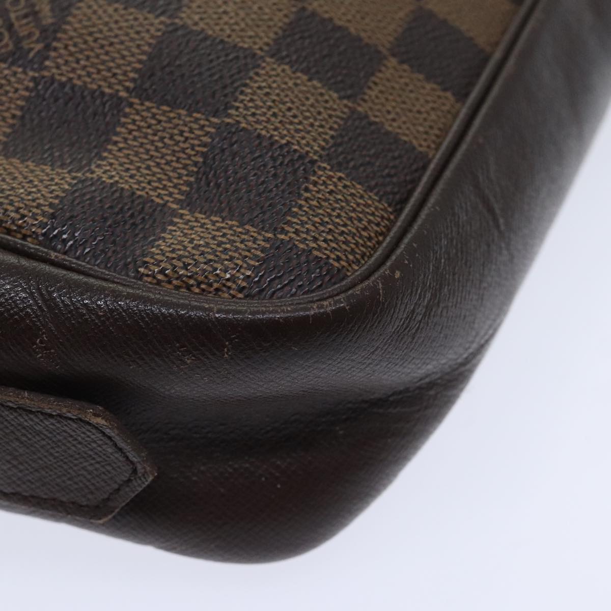 Louis Vuitton Trousse Toilette 28 Brown Canvas Clutch Bag