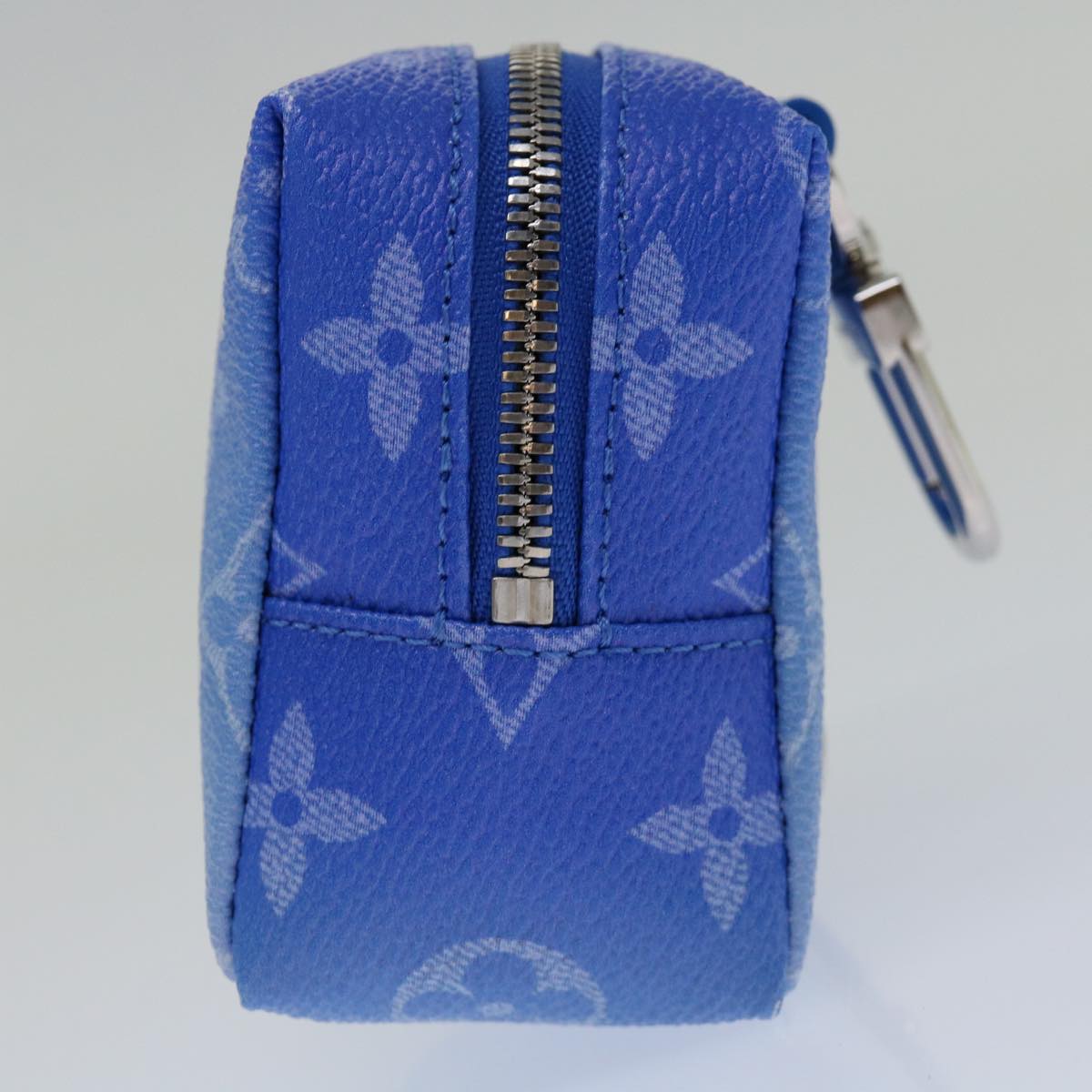 Louis Vuitton Blue Canvas Clutch Bag