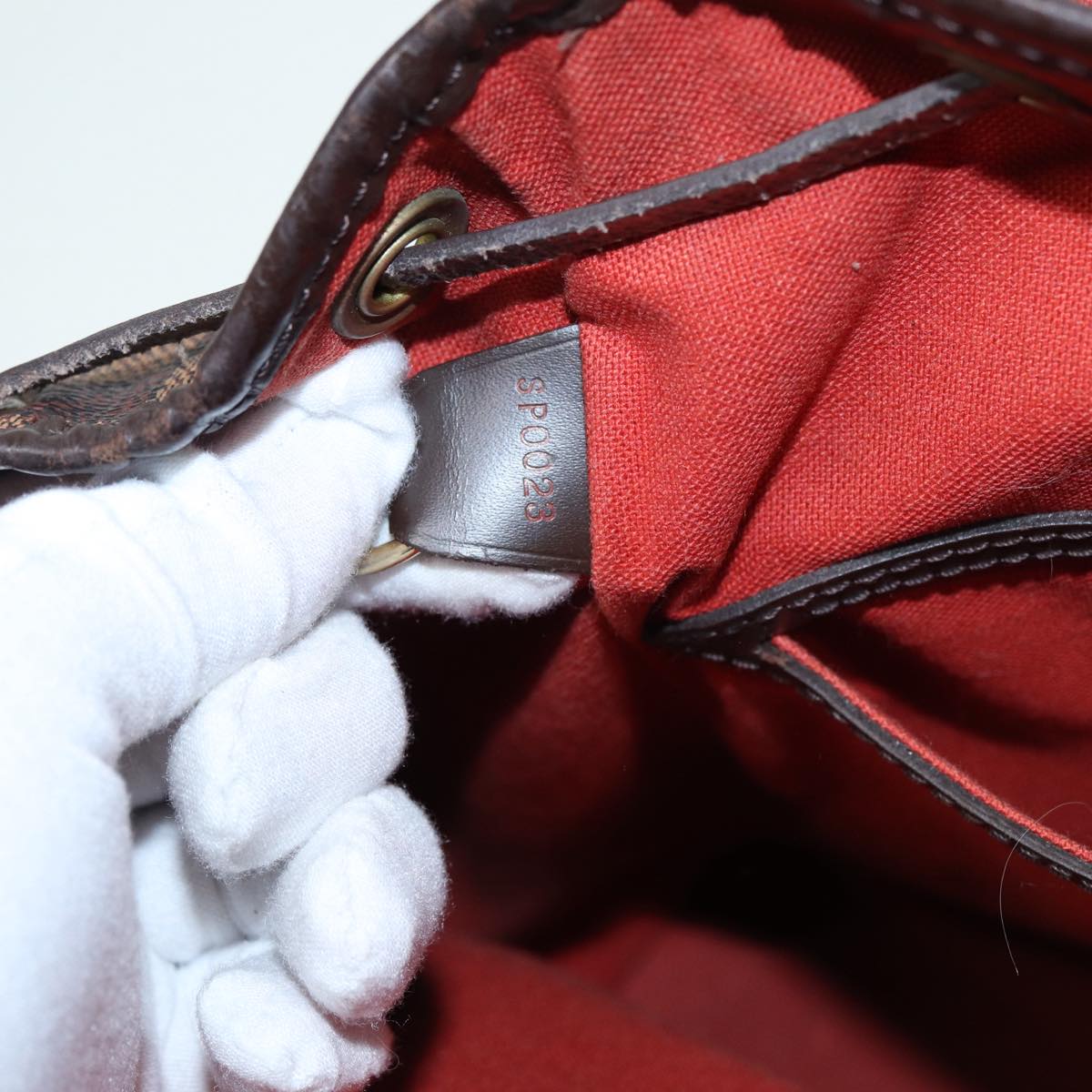 Louis Vuitton Montsouris Brown Canvas Backpack Bag