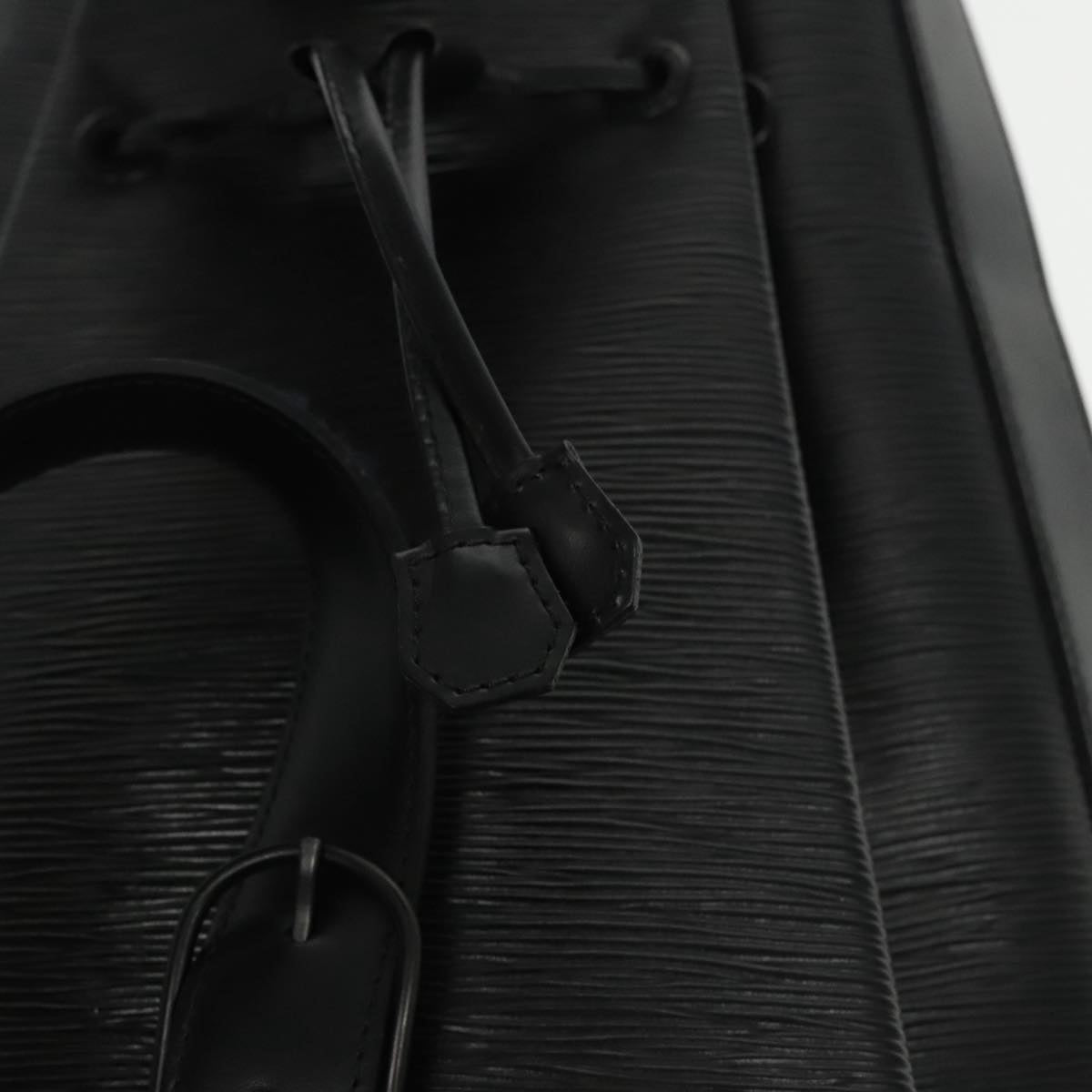 Louis Vuitton Sac A Dos Black Leather Shoulder Bag