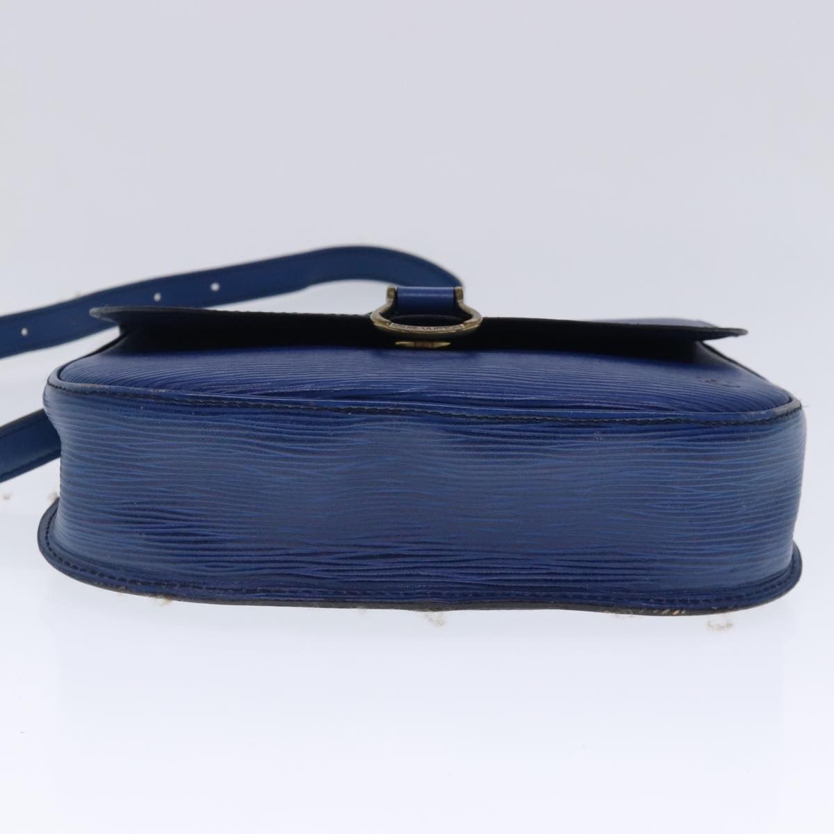Louis Vuitton Saint Cloud Blue Leather Shoulder Bag