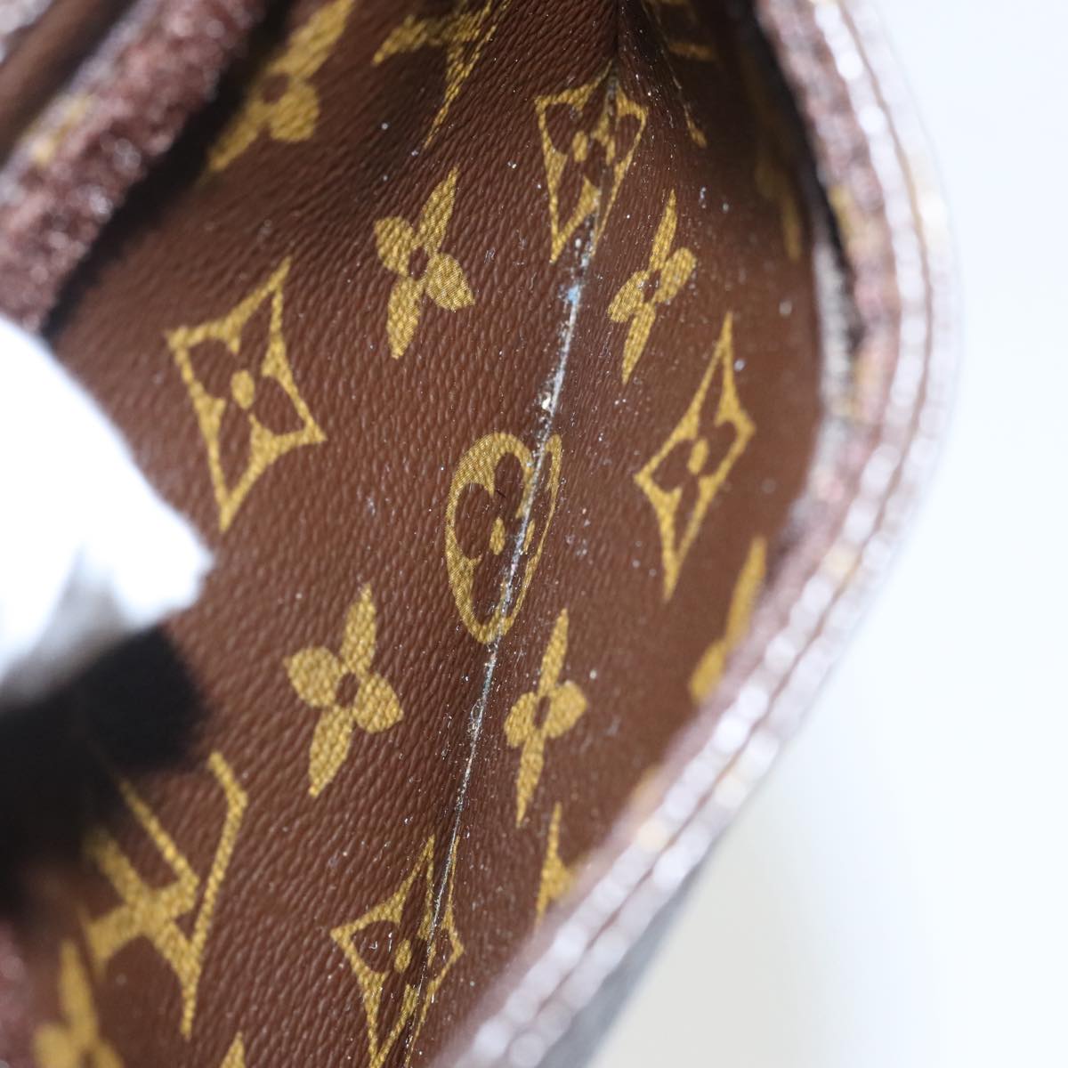 Louis Vuitton Geronimos Brown Canvas Shoulder Bag