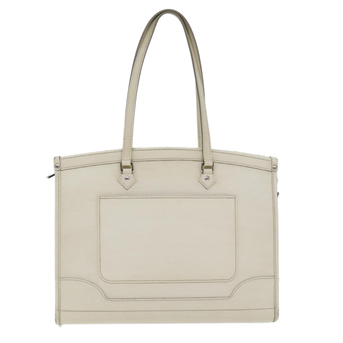 Louis Vuitton Madelaine Ecru Leather Handbag