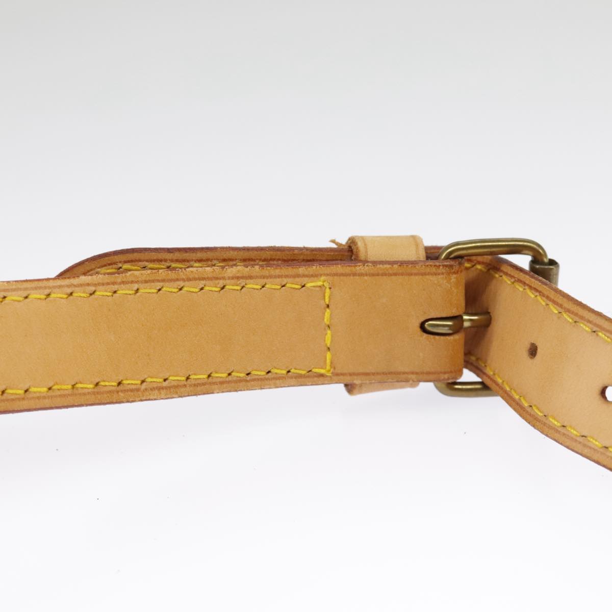 Louis Vuitton Shoulder Strap Beige Leather Bag Jewelry