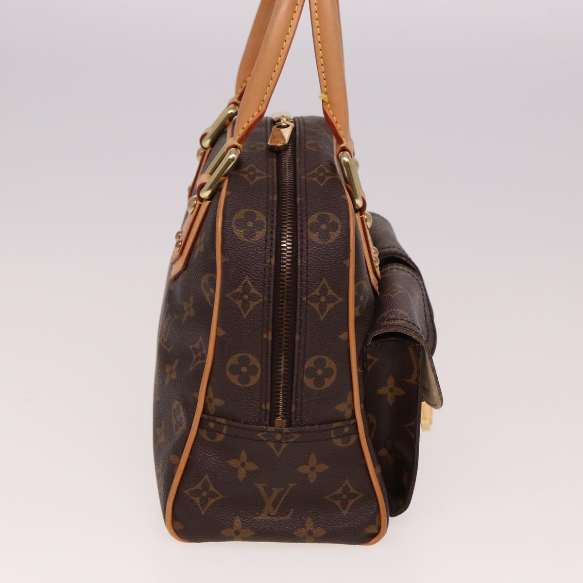 Louis Vuitton Manhattan Brown Canvas Handbag