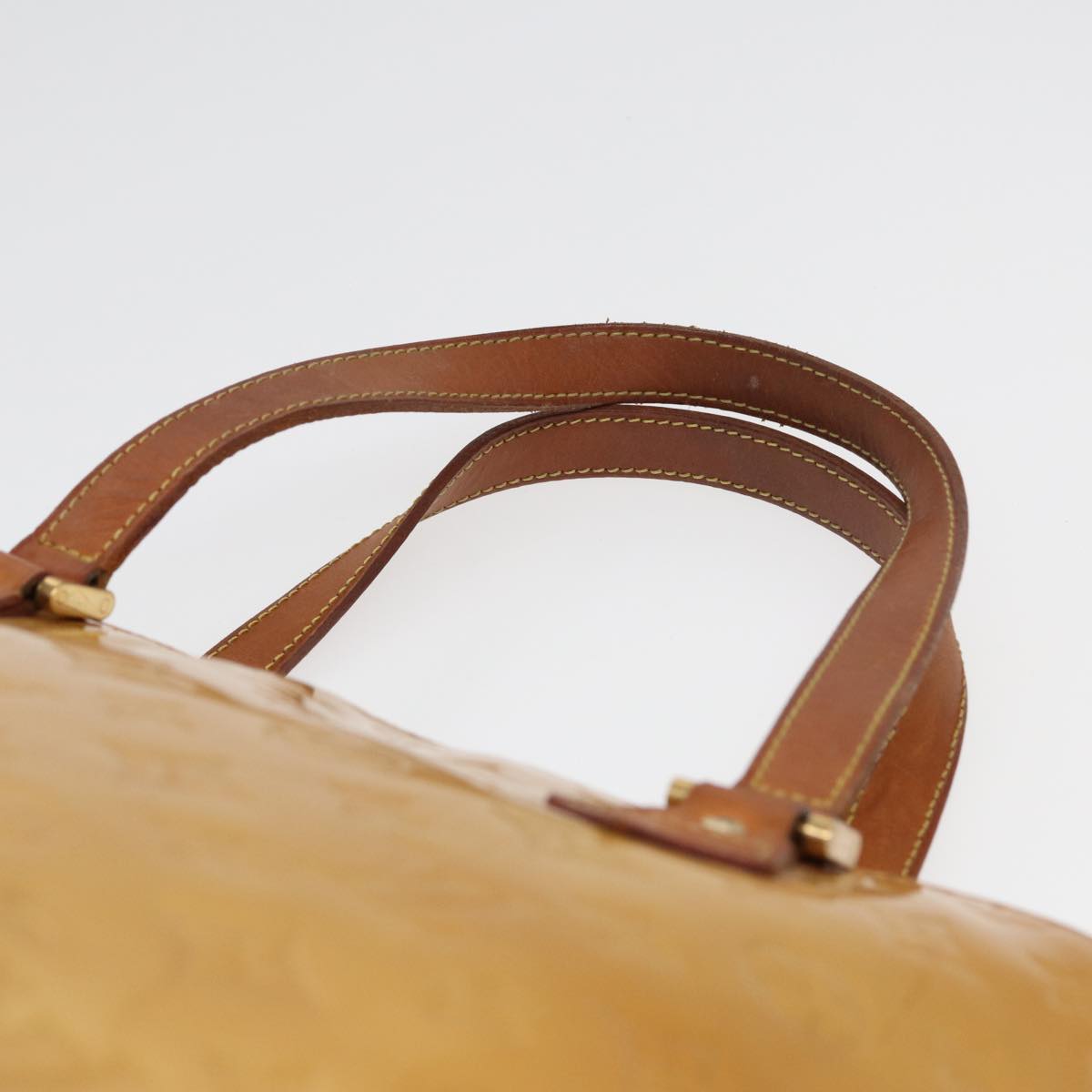 Louis Vuitton Houston Beige Patent Leather Shoulder Bag