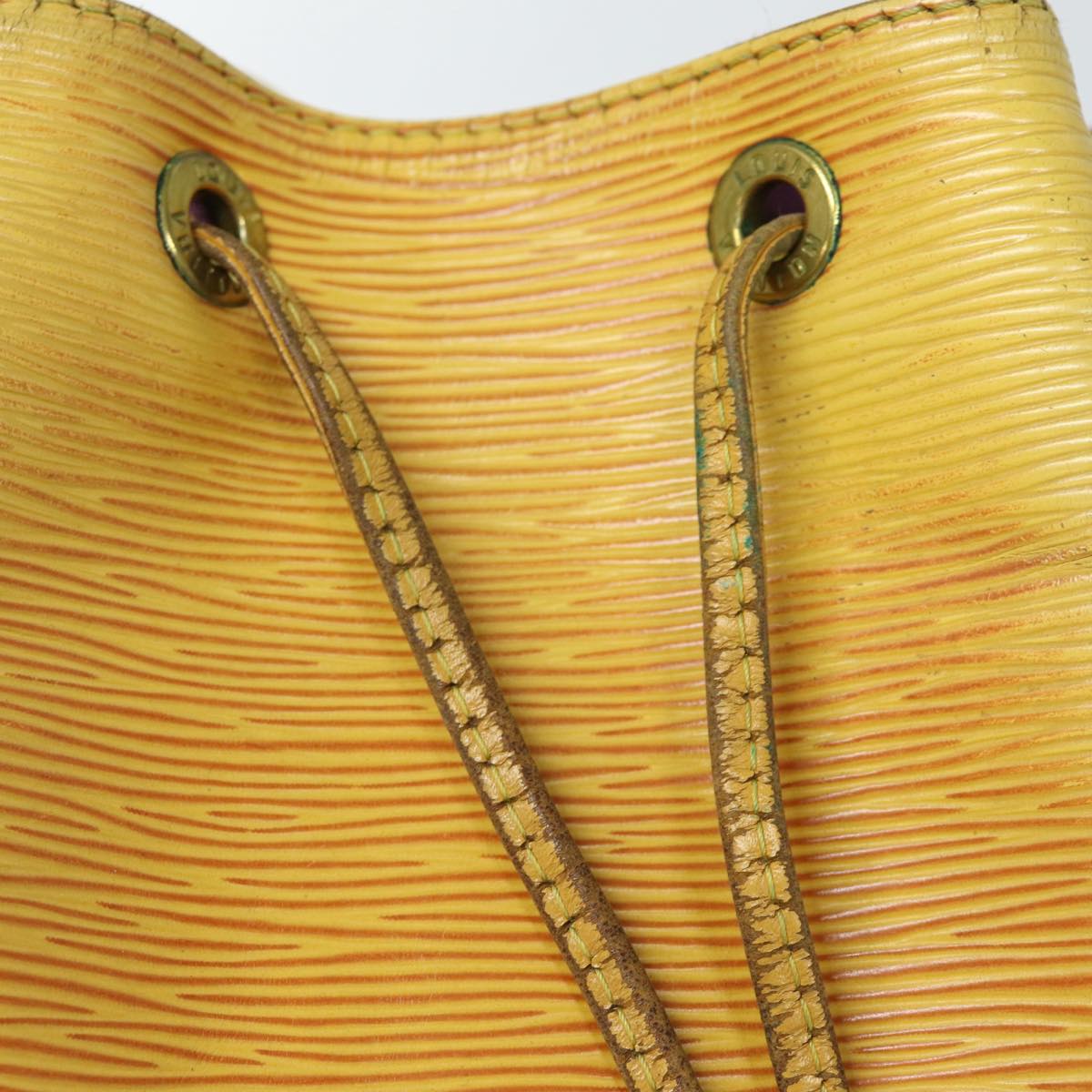 Louis Vuitton Noe Yellow Leather Shoulder Bag