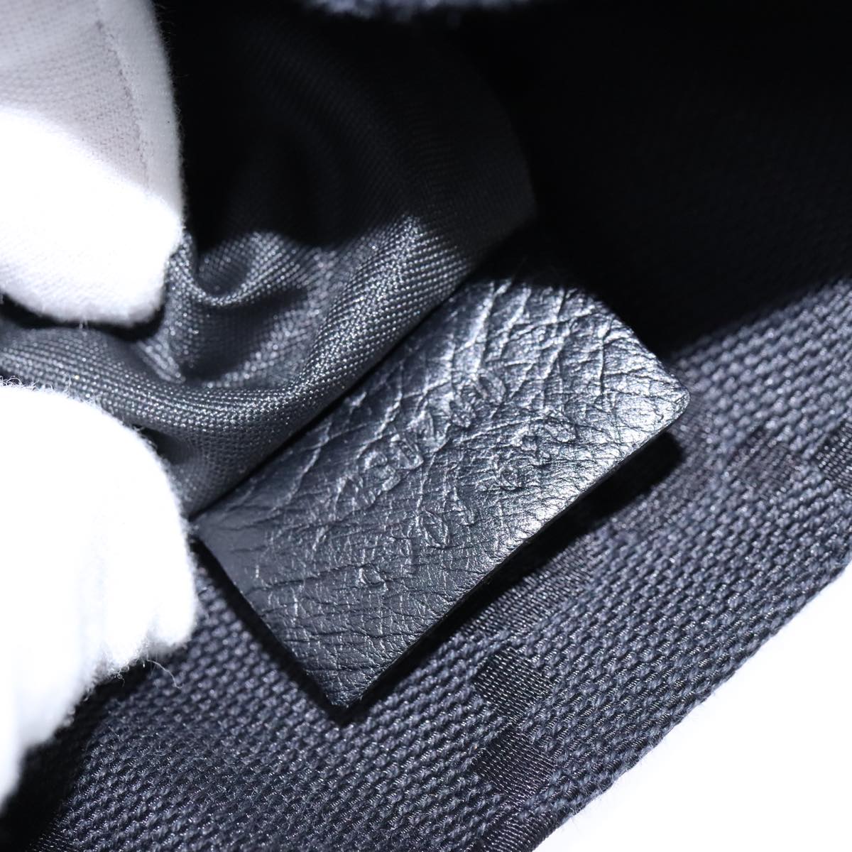 Gucci Gg Canvas Black Canvas Clutch Bag