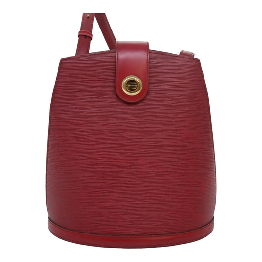 Louis Vuitton Cluny Red Leather Shoulder Bag