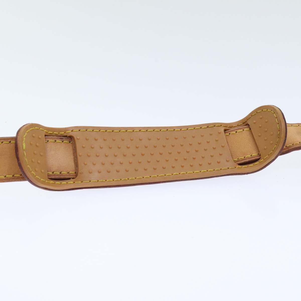 Louis Vuitton Shoulder Strap Beige Leather Bag Jewelry