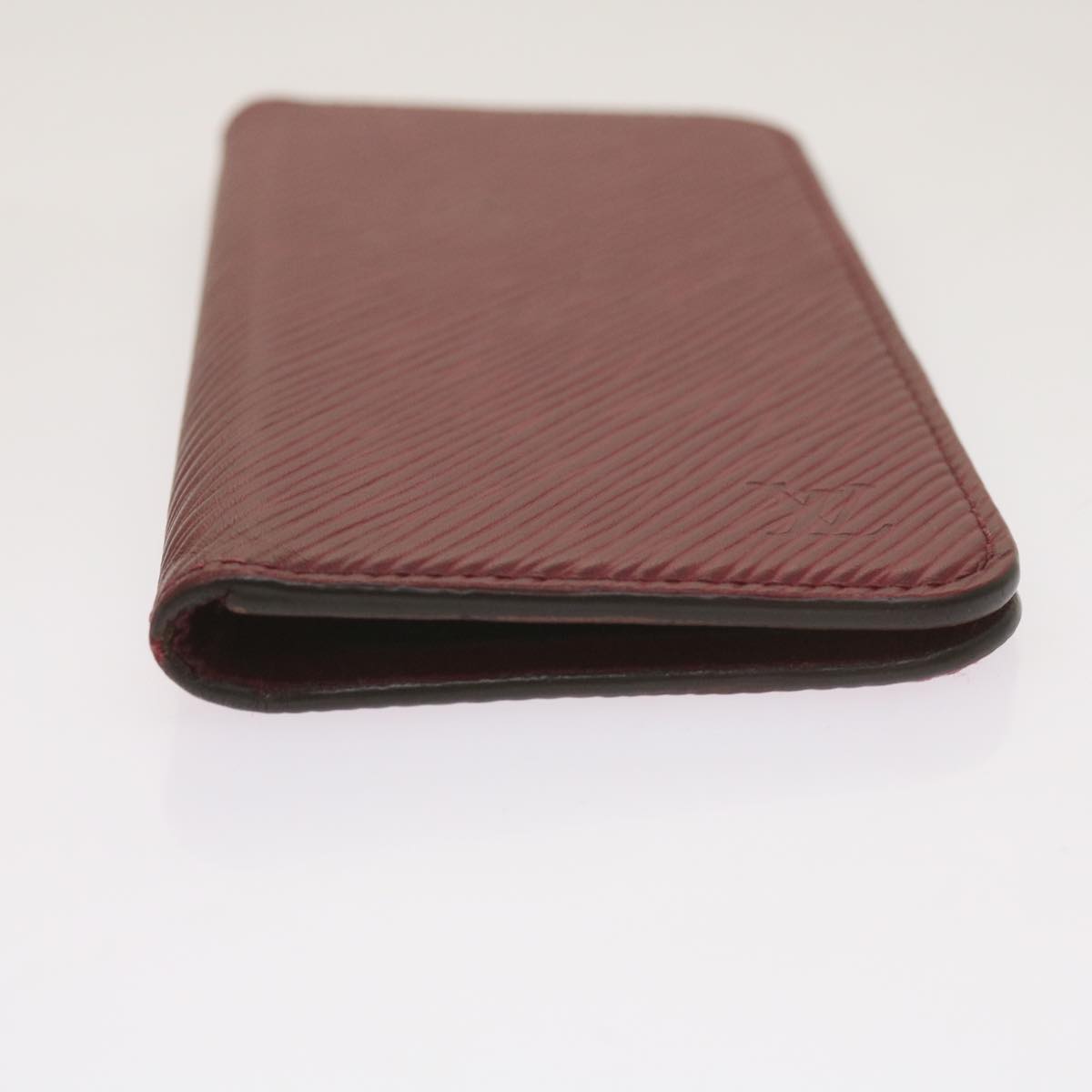 Louis Vuitton Iphone Case Burgundy Leather Phone Jewelry