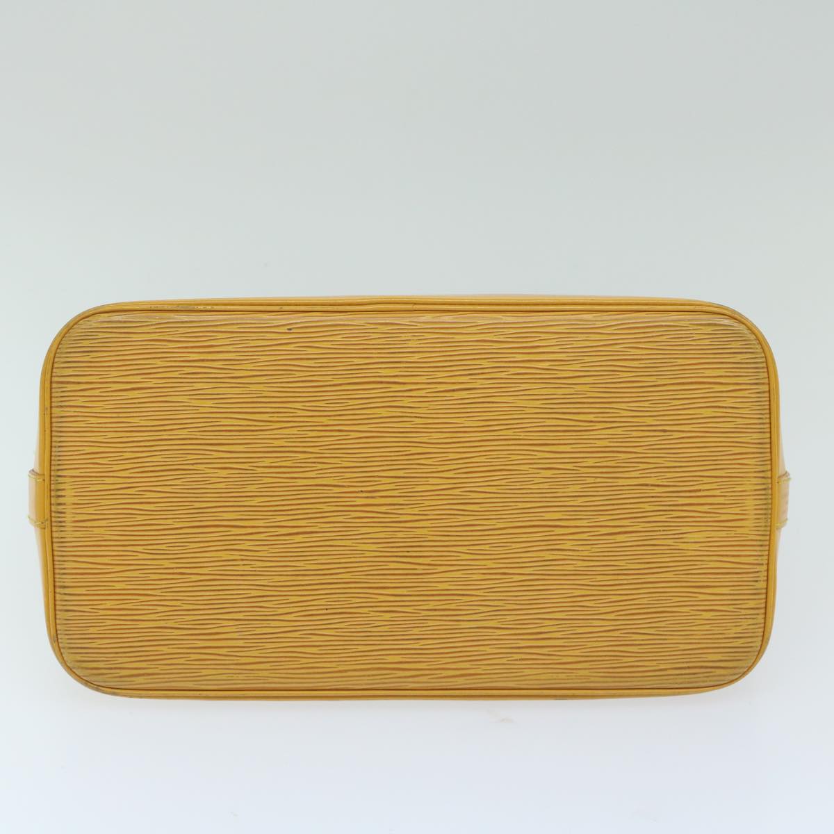 Louis Vuitton Alma Yellow Leather Handbag