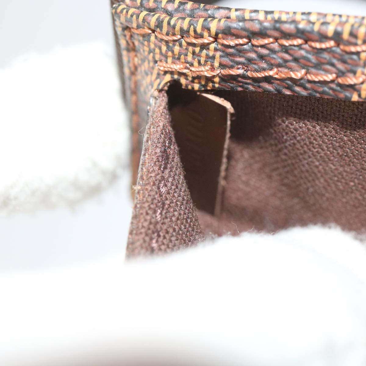 Louis Vuitton Geronimos Brown Canvas Shoulder Bag