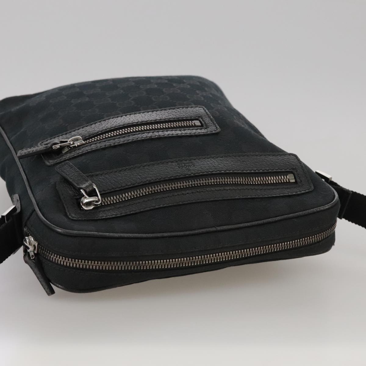 Gucci Black Canvas Shoulder Bag