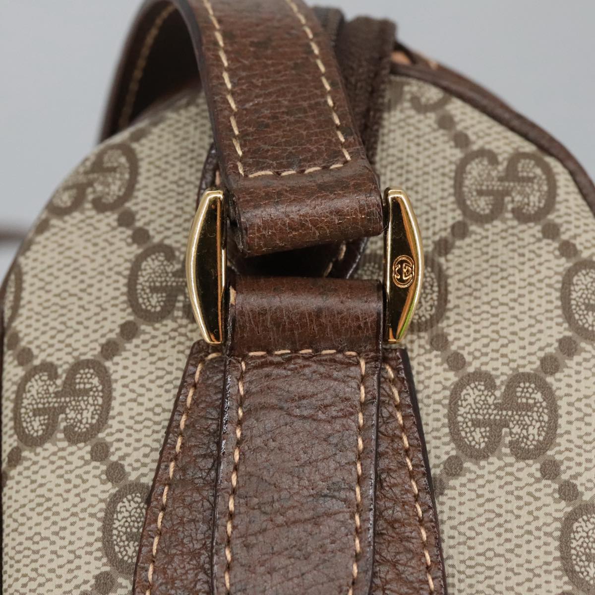 Gucci Ophidia Beige Canvas Shoulder Bag