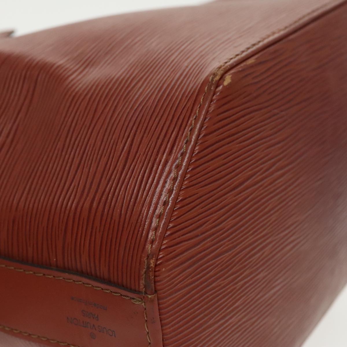 Louis Vuitton Sac D'épaule Brown Leather Shoulder Bag