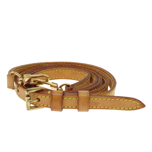 Louis Vuitton Shoulder Strap Beige Leather Bag Jewelry ()