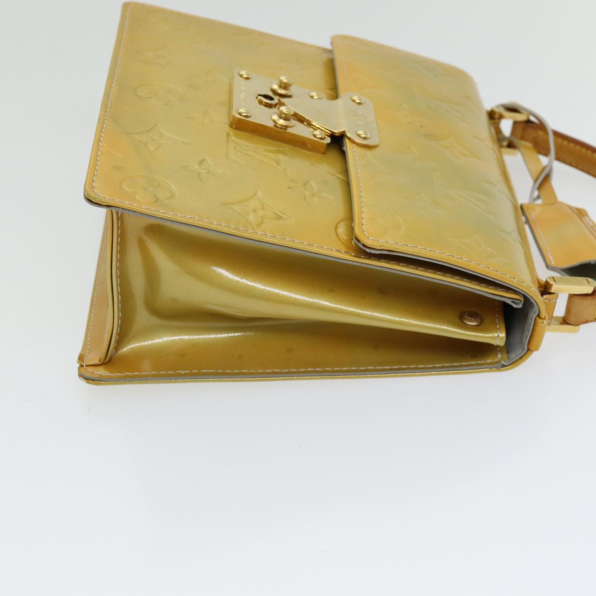 Louis Vuitton Spring Street Yellow Patent Leather Handbag