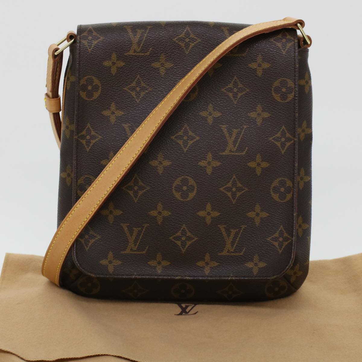 Louis Vuitton Musette Brown Canvas Shoulder Bag
