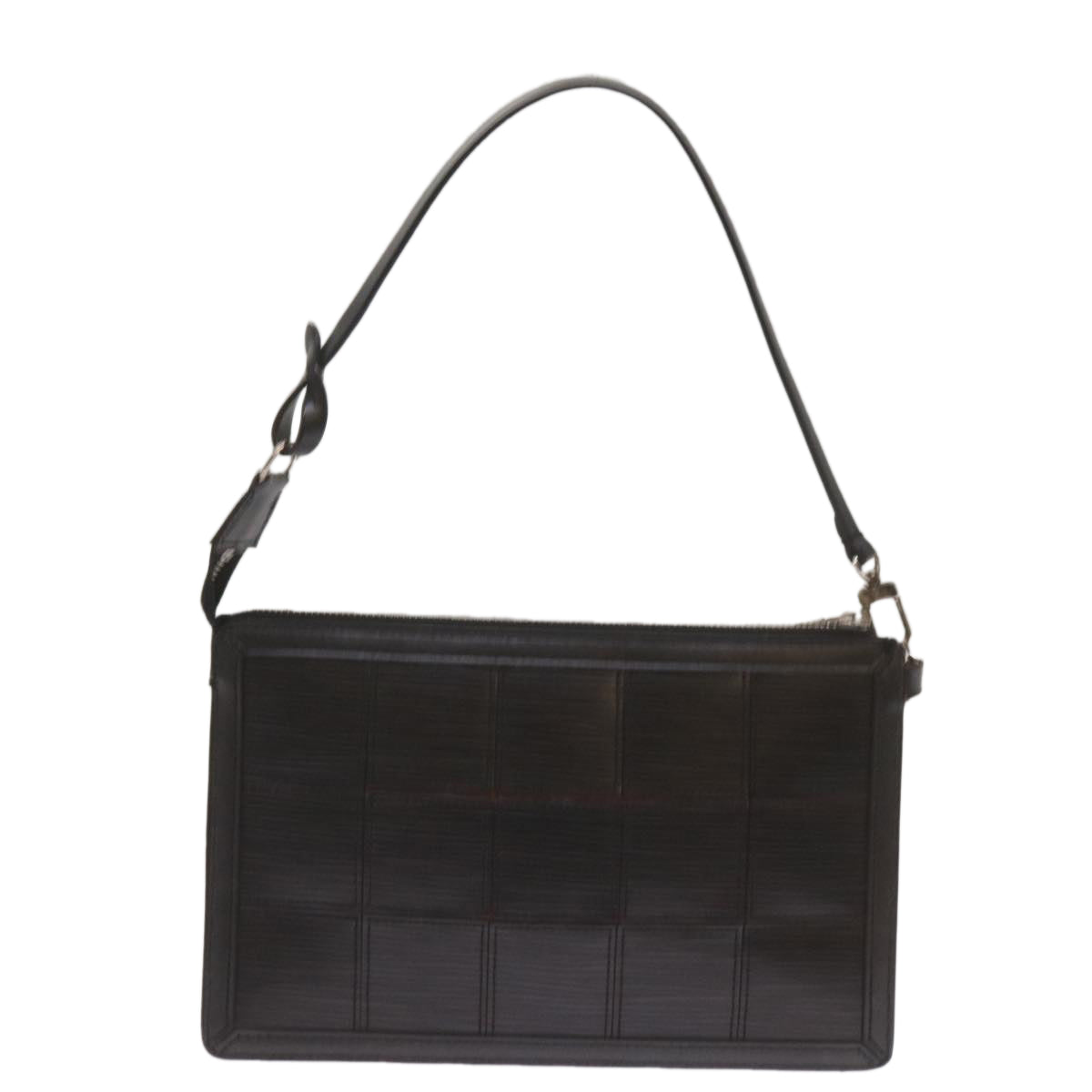 Louis Vuitton Delmonico Black Leather Clutch Bag