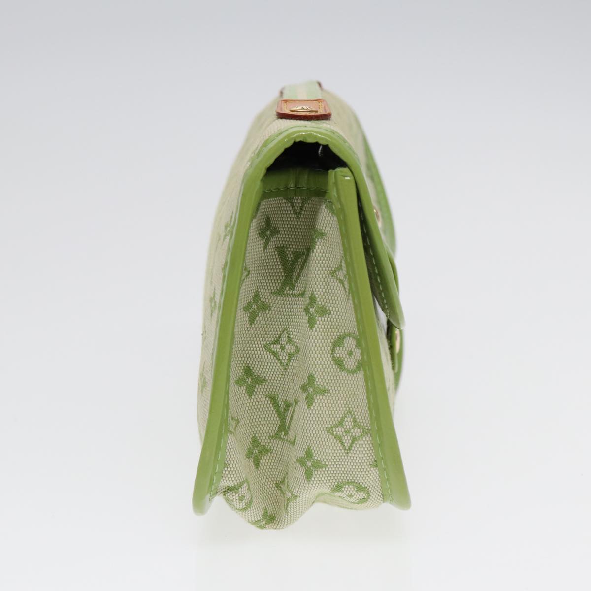 Louis Vuitton Marie Green Canvas Clutch Bag