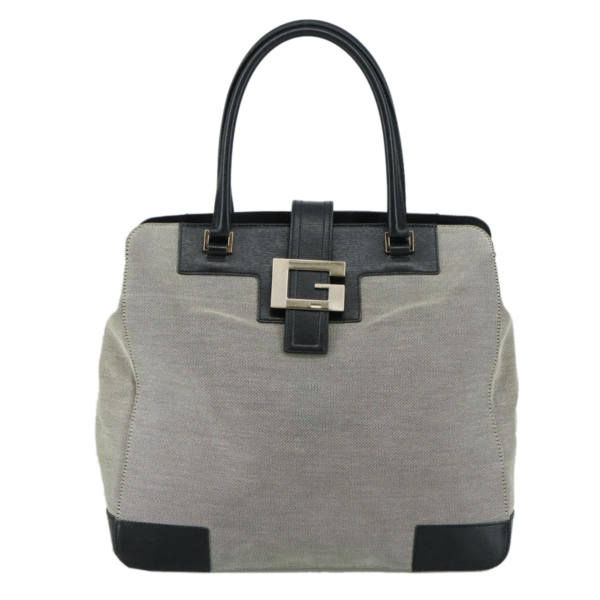 Gucci Square G Grey Canvas Tote Bag ()