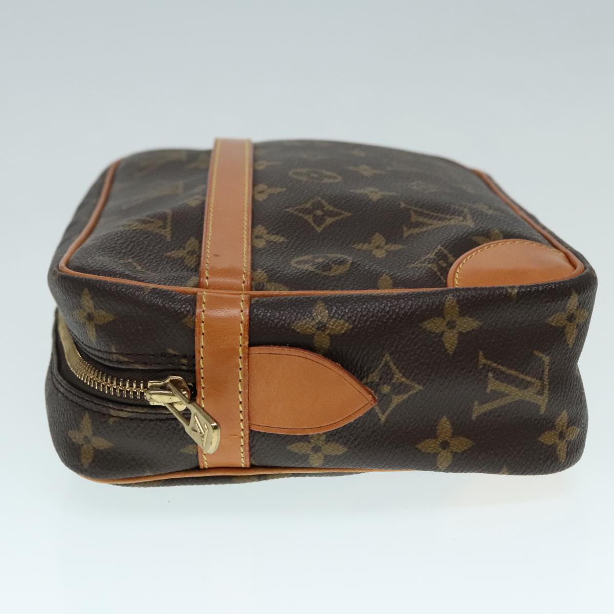 Louis Vuitton Compiegne 28 Brown Canvas Clutch Bag