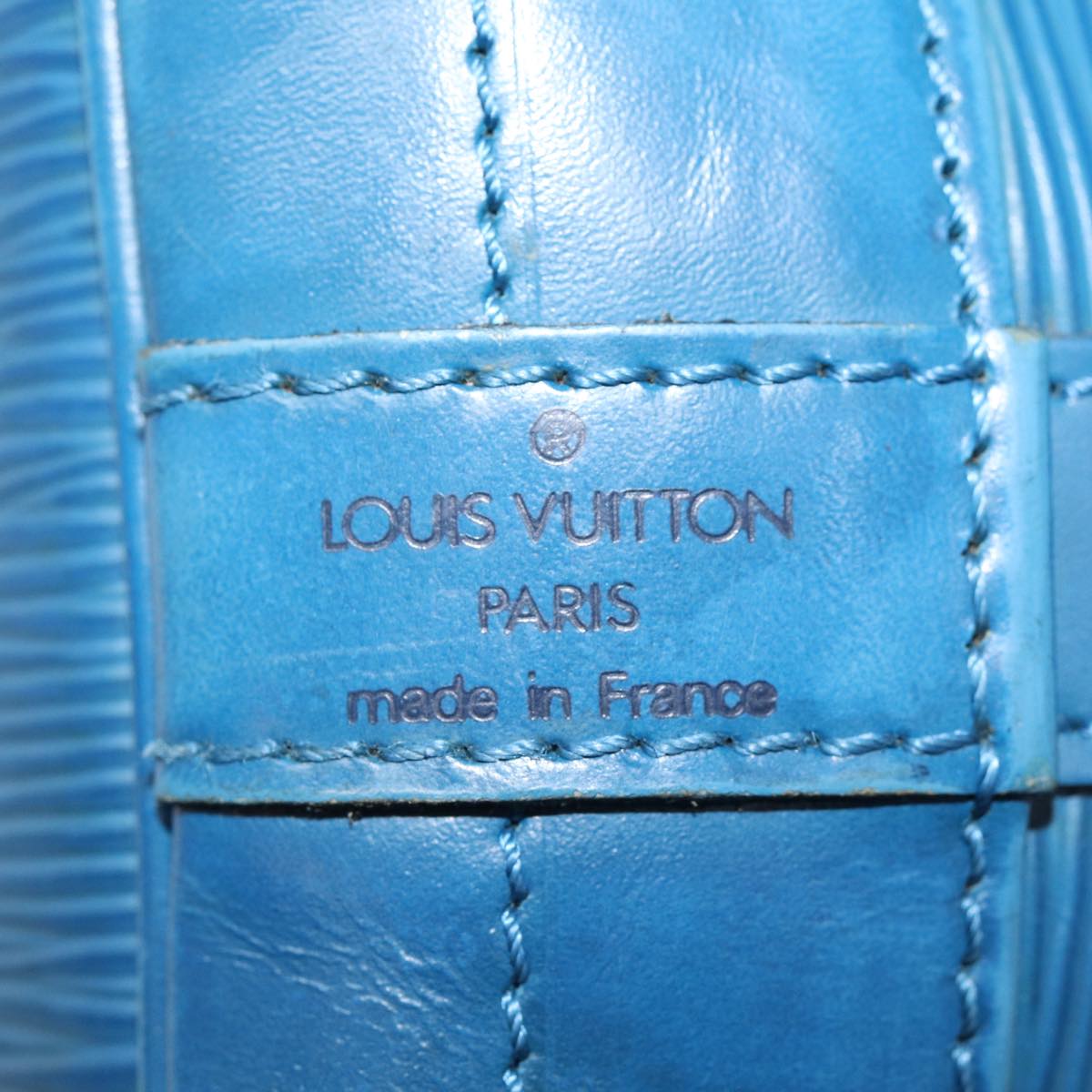 Louis Vuitton Noé Blue Leather Shoulder Bag
