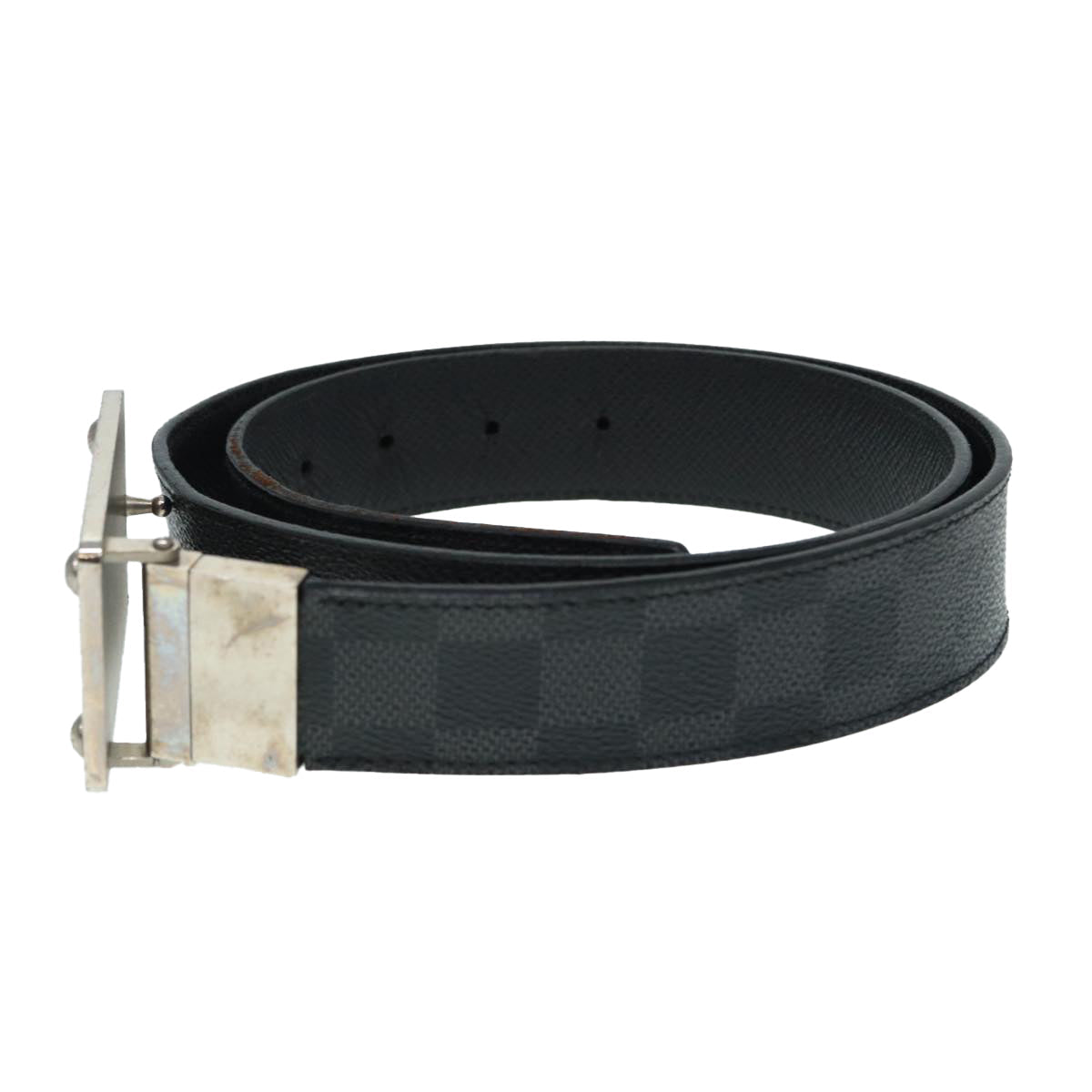 Louis Vuitton Inventeur Grey Canvas Belt