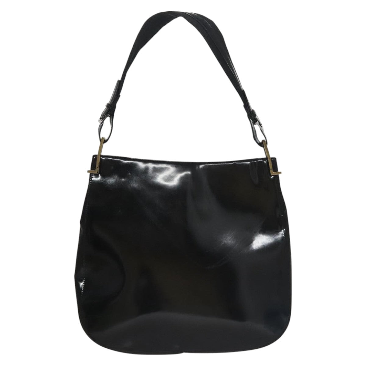 Gucci Black Patent Leather Shoulder Bag