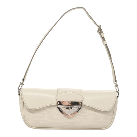 Louis Vuitton Montaigne White Leather Shoulder Bag