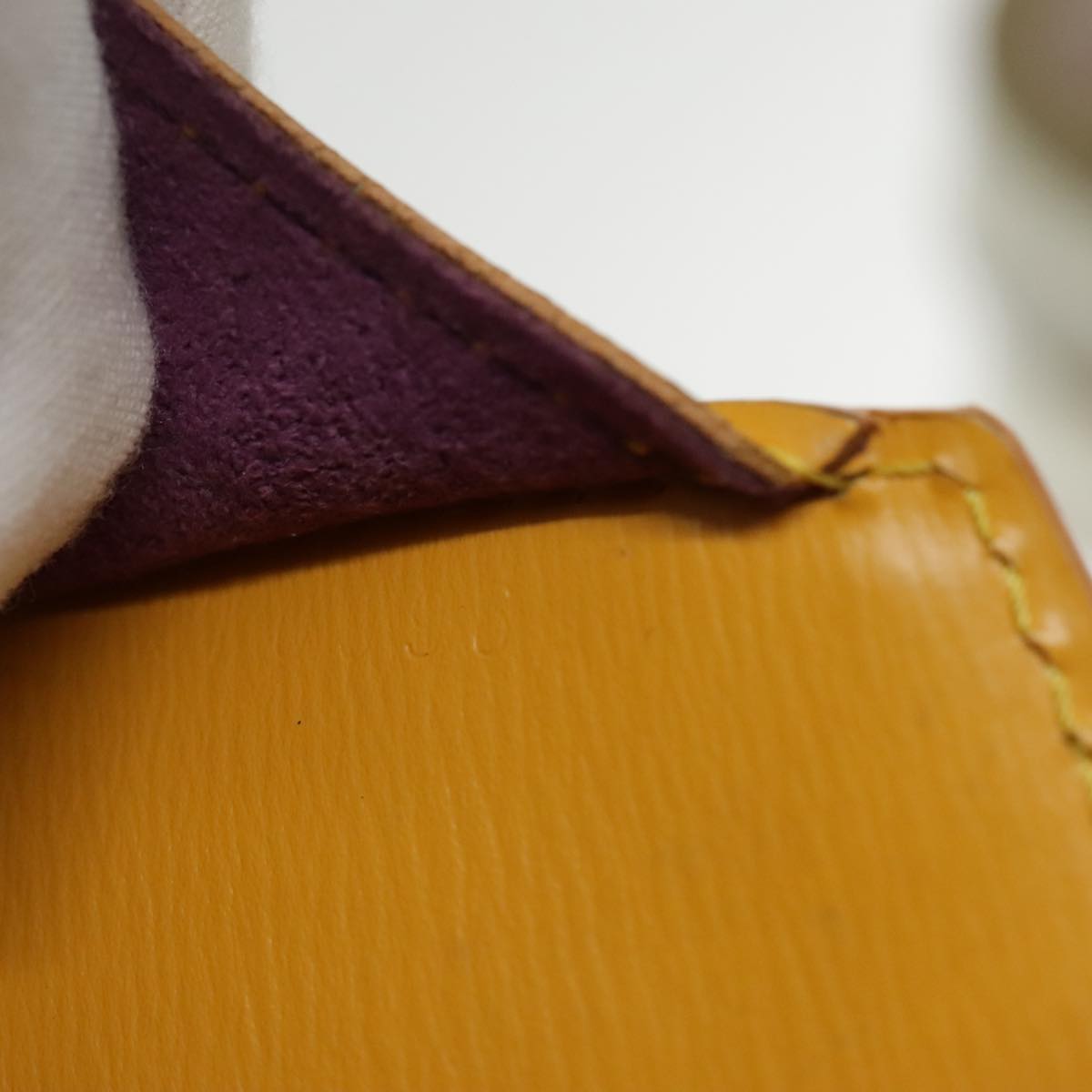 Louis Vuitton Cluny Yellow Leather Shoulder Bag