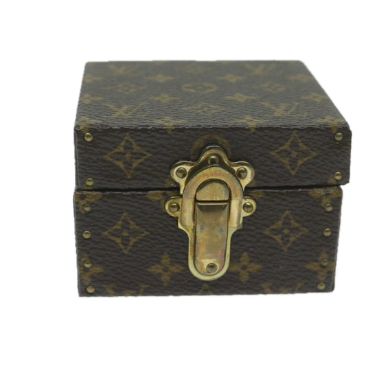 Louis Vuitton Jewelry Case Brown Canvas Jewelleryset Jewelry ()