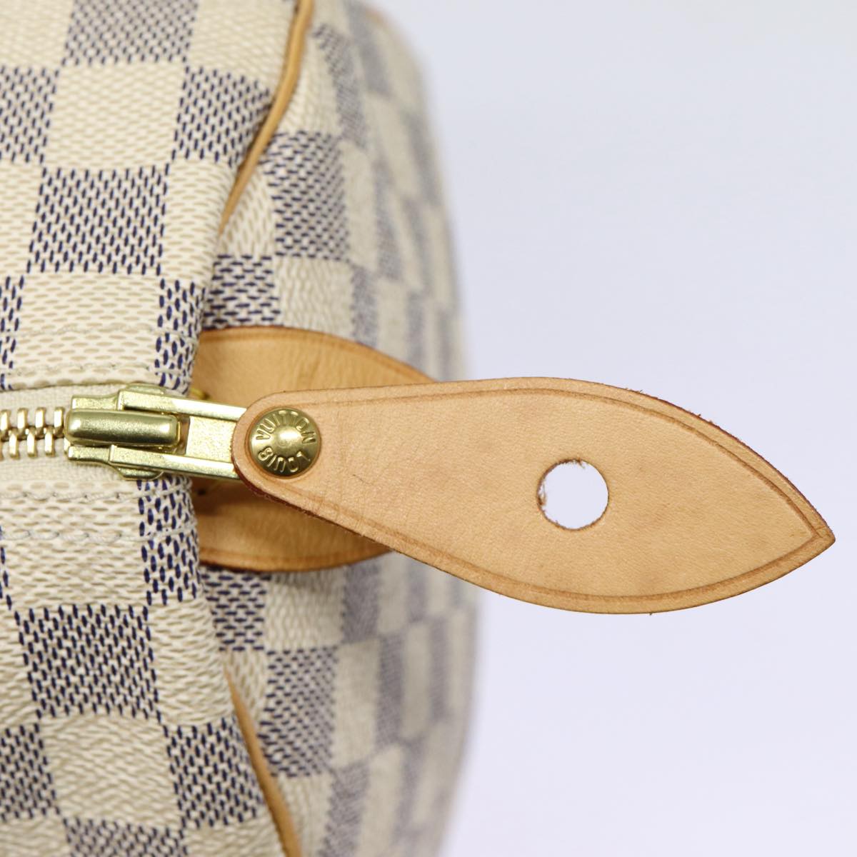 Louis Vuitton Speedy 30 White Canvas Handbag