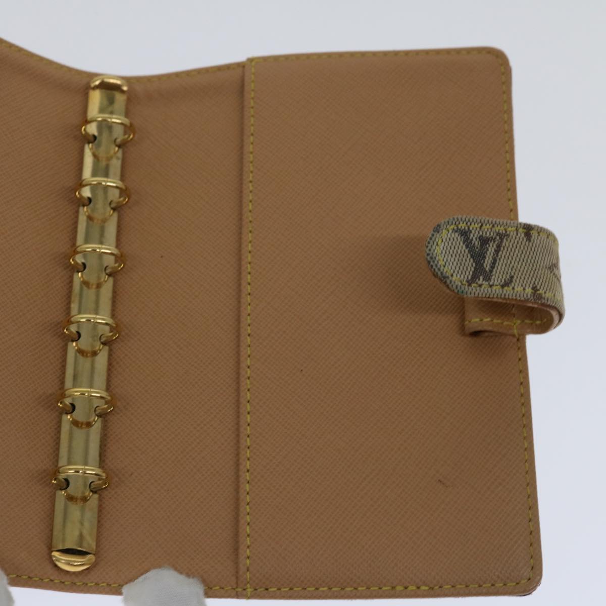 Louis Vuitton Agenda Pm Blue Canvas Wallet